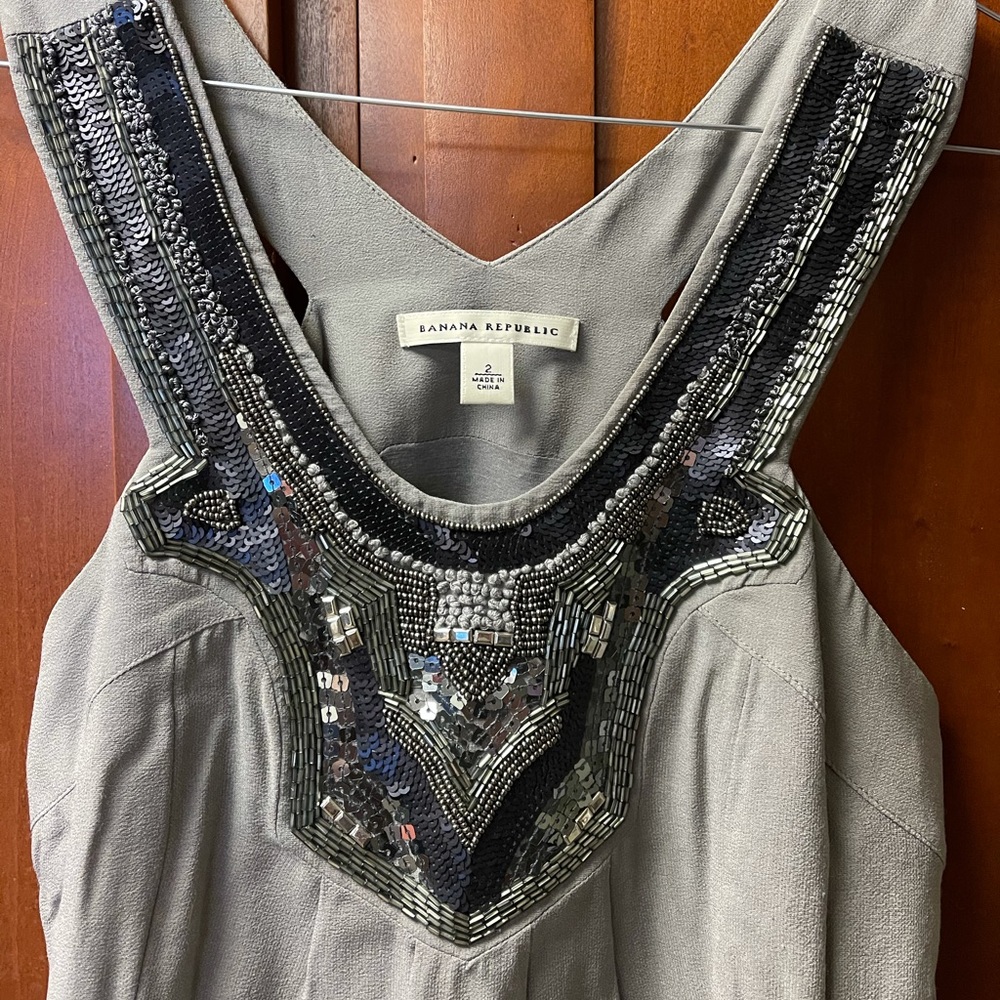 Banana Republic Grey Cocktail Dress size 2
